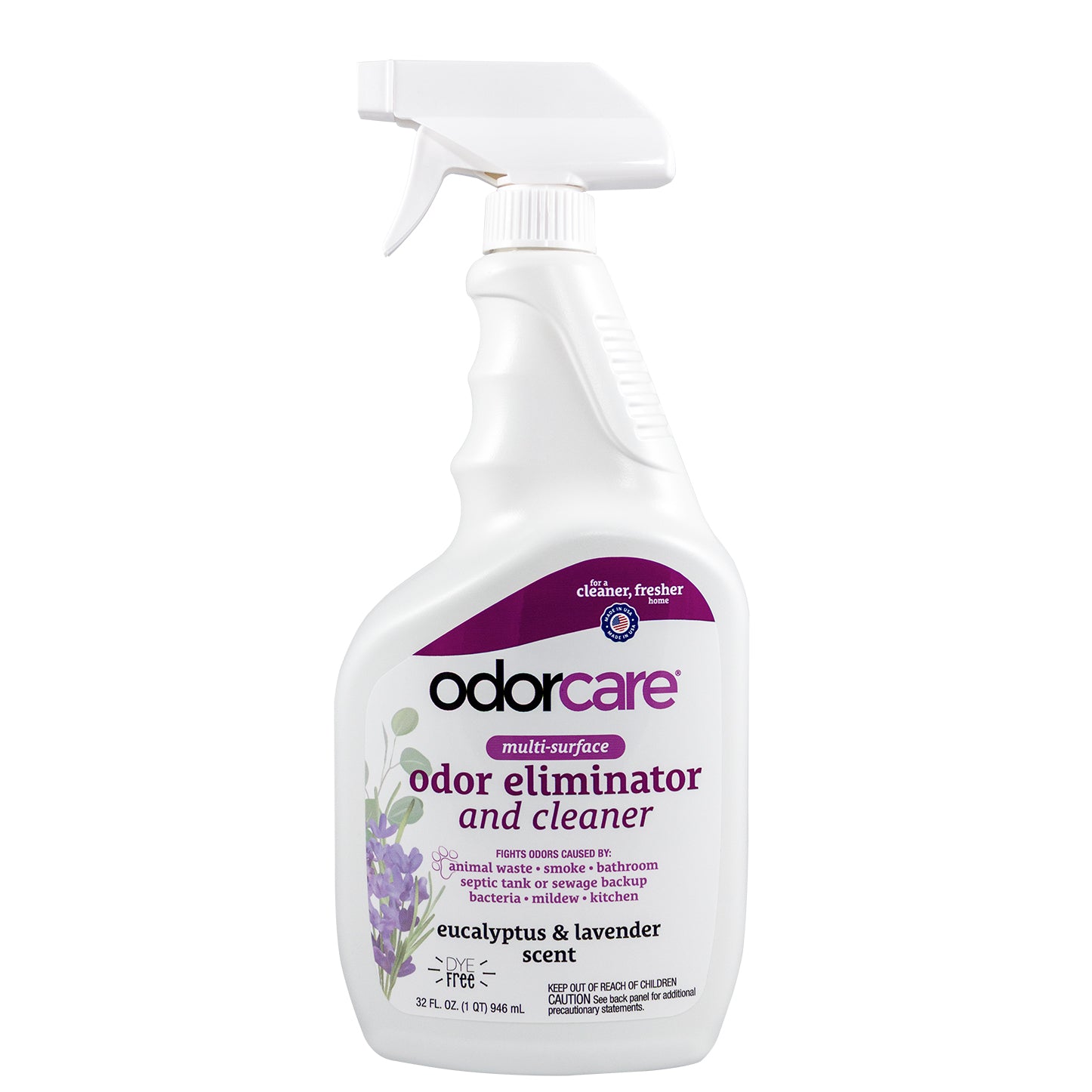 OdorCare Eucalyptus & Lavender Multi-Surface Odor Eliminator and Air Freshener, 32 fl oz