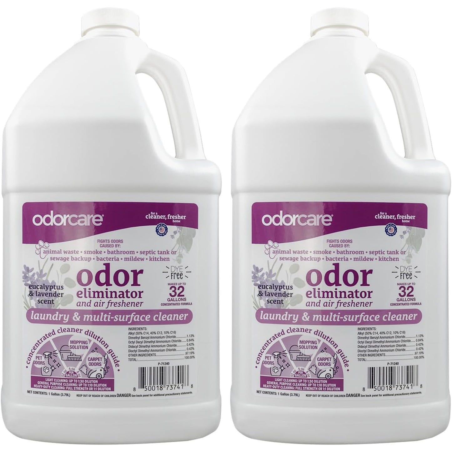 OdorCare Eucalyptus & Lavender Odor Eliminating Concentrate, 1 gallon