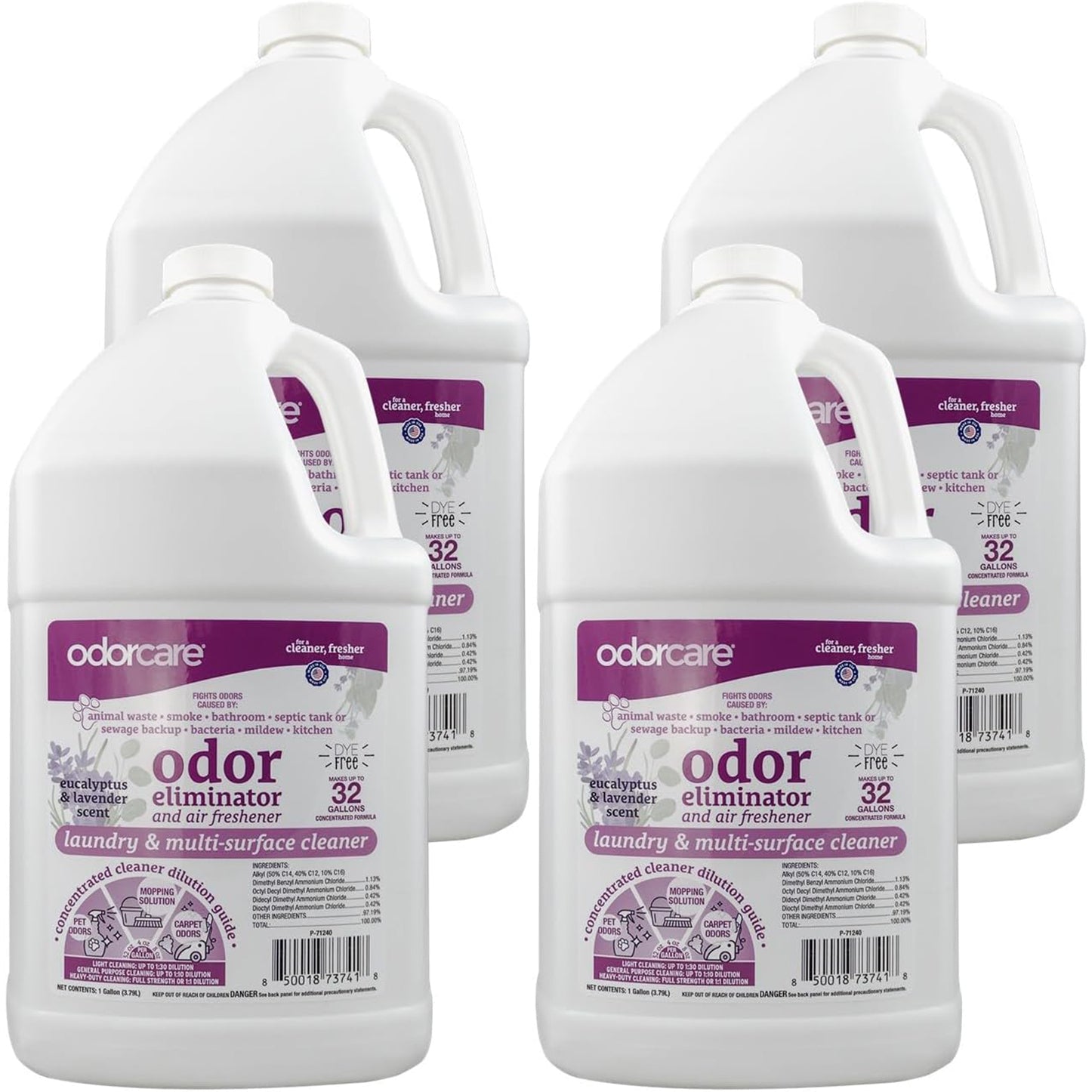 OdorCare Eucalyptus & Lavender Odor Eliminating Concentrate, 1 gallon