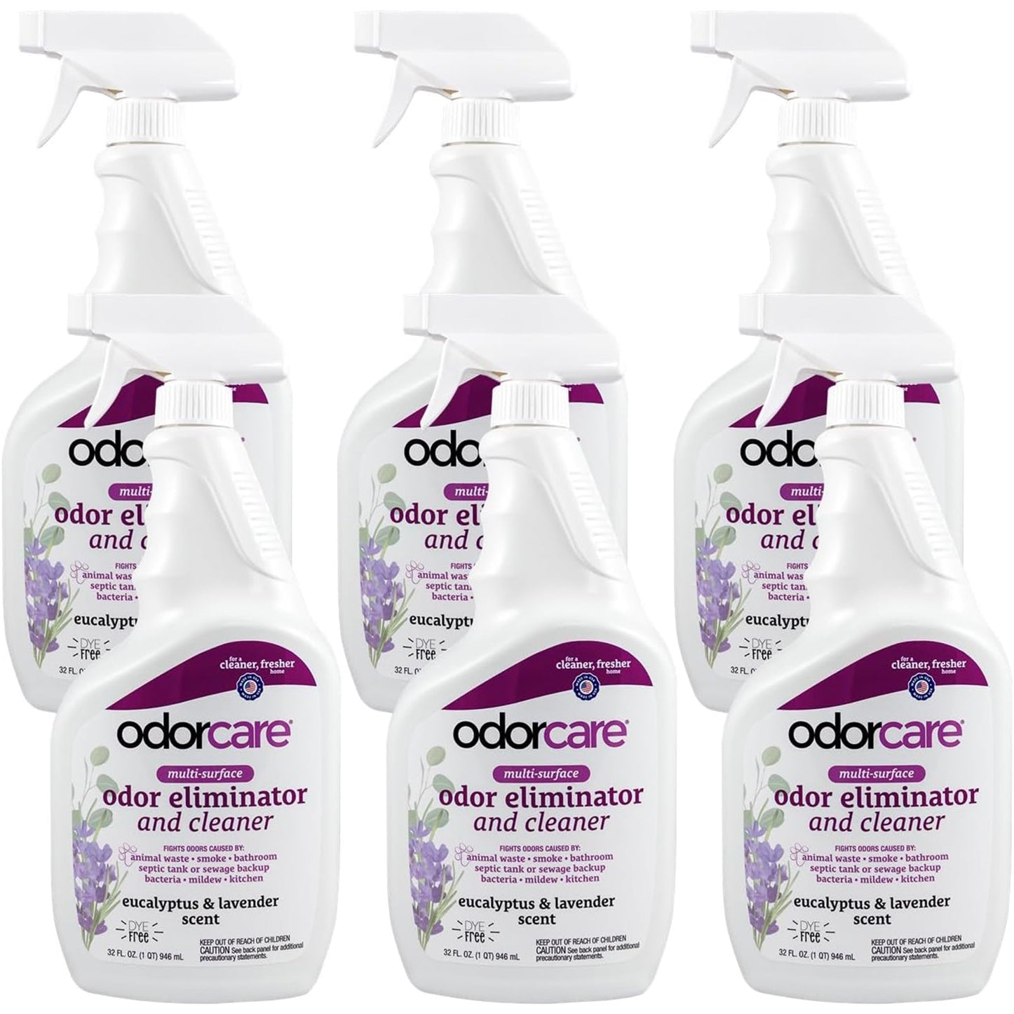 OdorCare Eucalyptus & Lavender Multi-Surface Odor Eliminator and Air Freshener, 32 fl oz